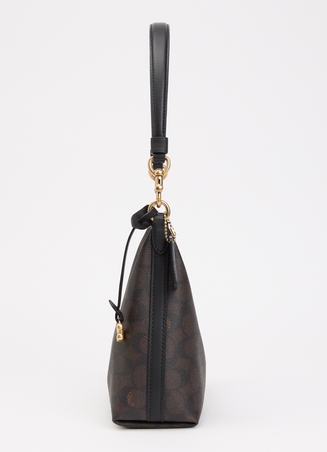 Coach Juliet 25 schoudertas met logoprint en afneembare schouderriem - detail 2 donkerbruin
