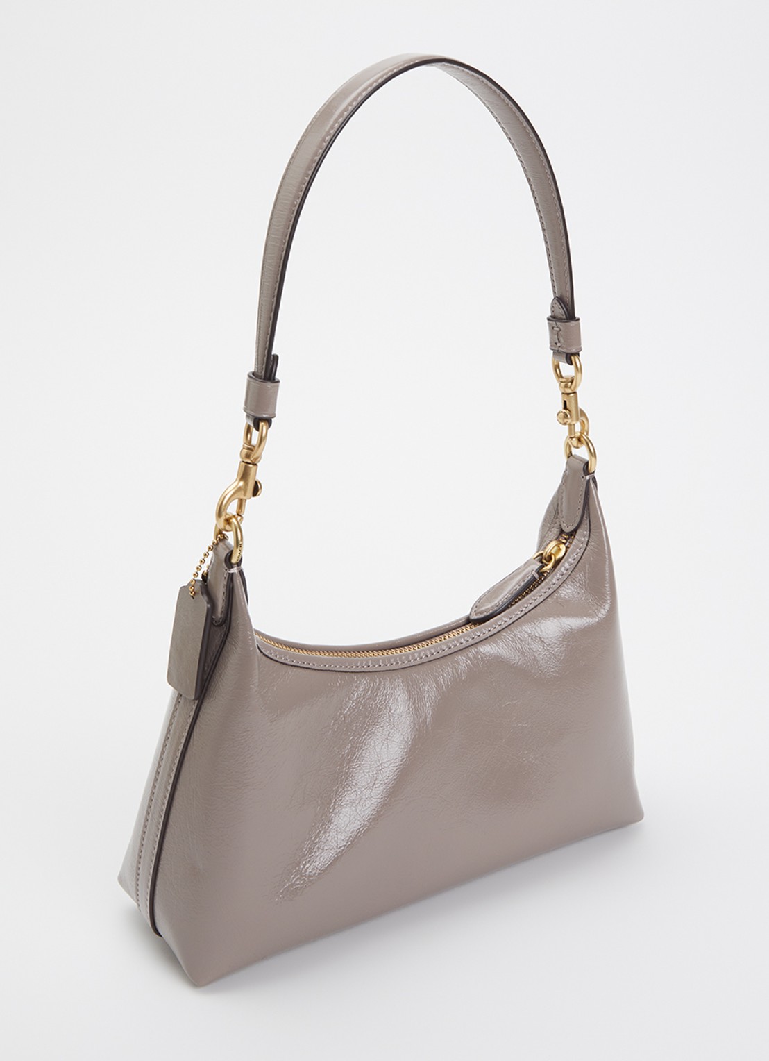 Coach Juliet 25 schoudertas van leer met afneembare schouderriem - achterkant taupe