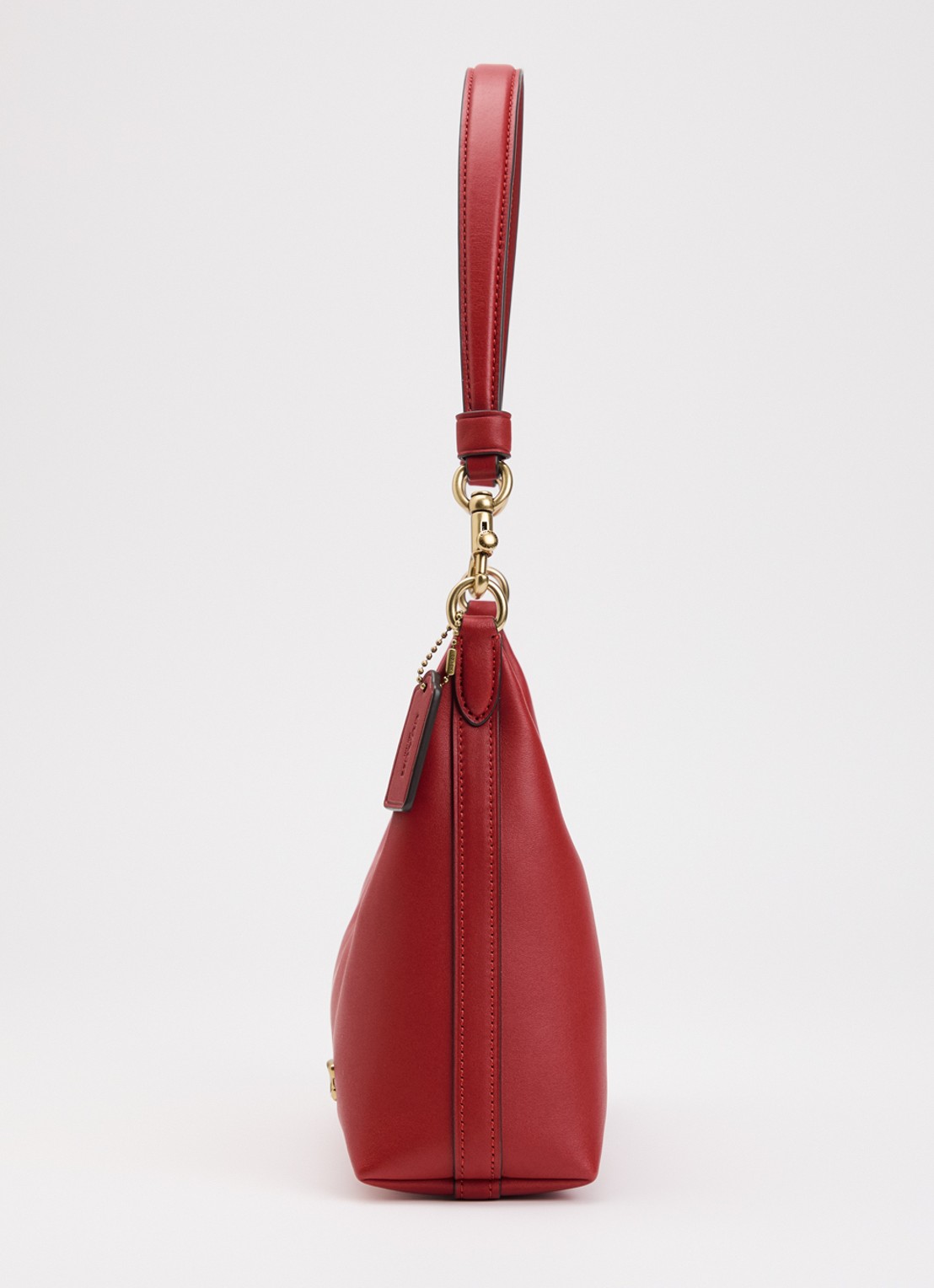Coach Juliet 25 schoudertas van leer met logo  - detail 3 rood