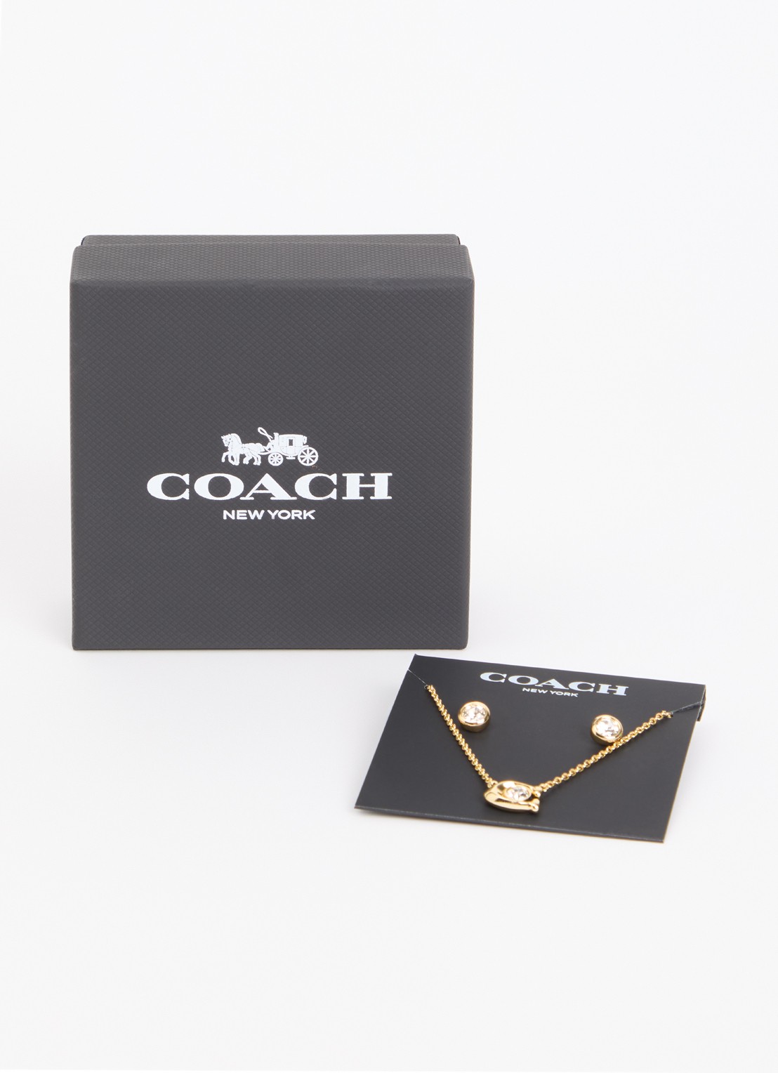 Coach Ketting en oorstekers in set van 2 - detail 3 goud
