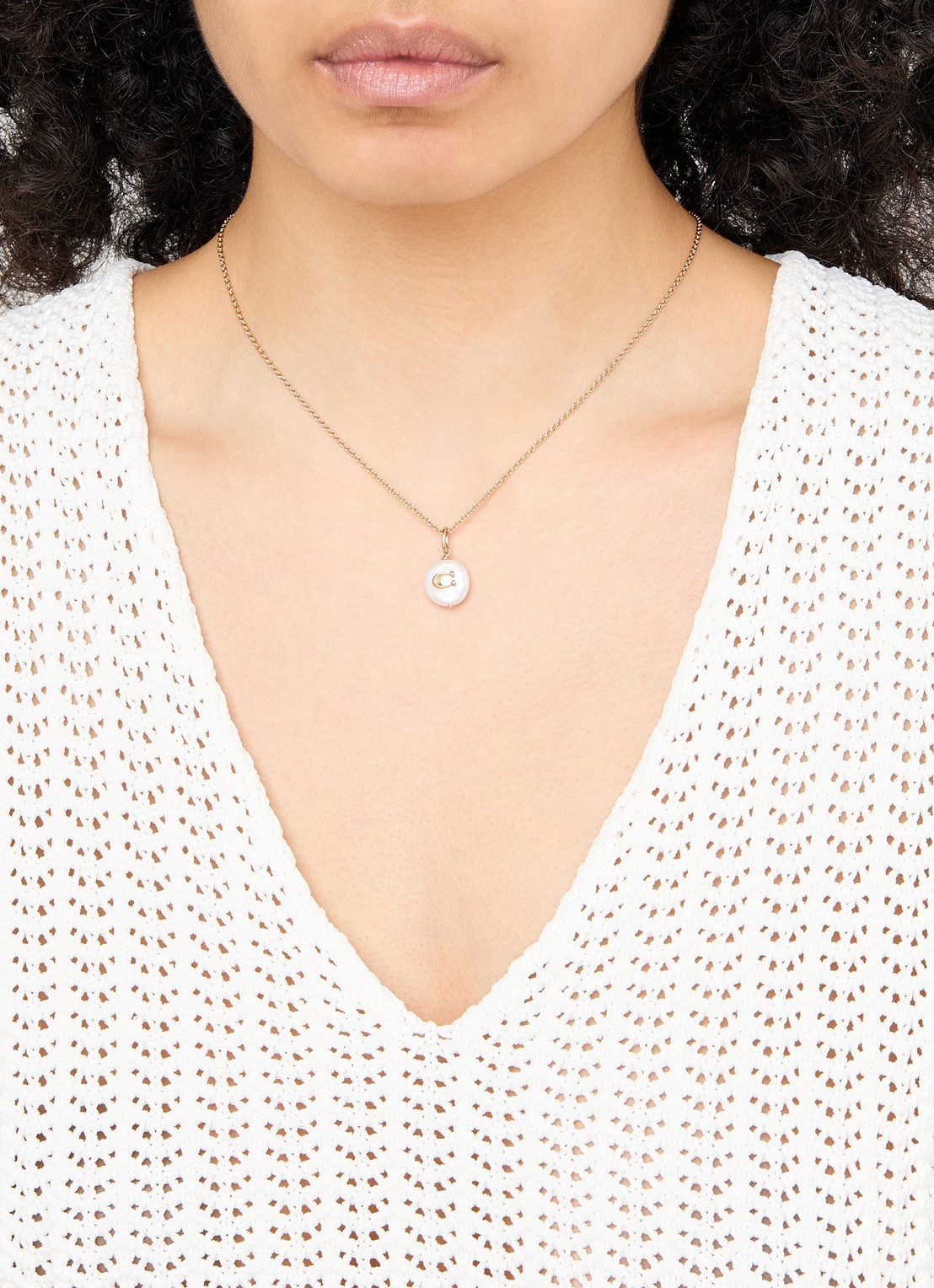 Coach Ketting met hanger - voorkant 4 goud