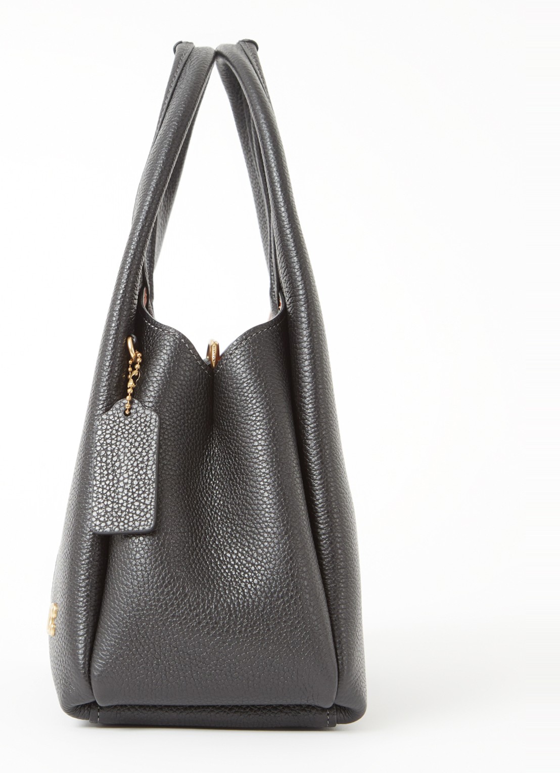 Coach Lana 23 handtas van leer met logo - detail 5 zwart