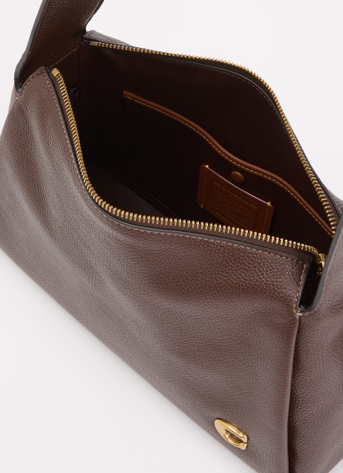 Coach Lola schoudertas van leer - detail 4 bruin