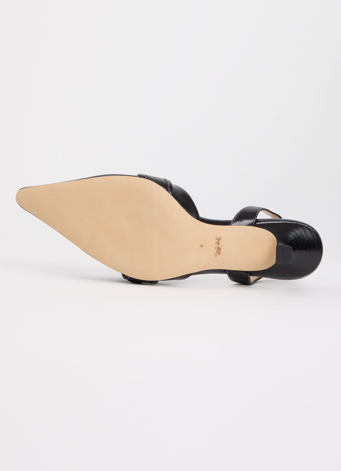 Coach Margot slingback van leer met gespdetail - detail 4 zwart