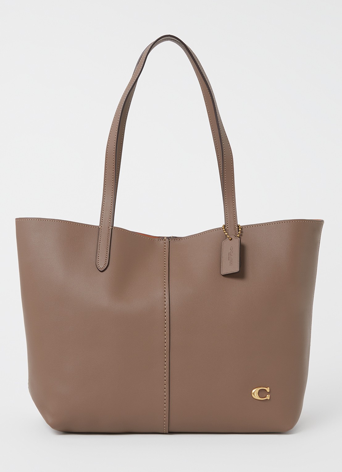 Coach North shopper van leer - voorkant bruin