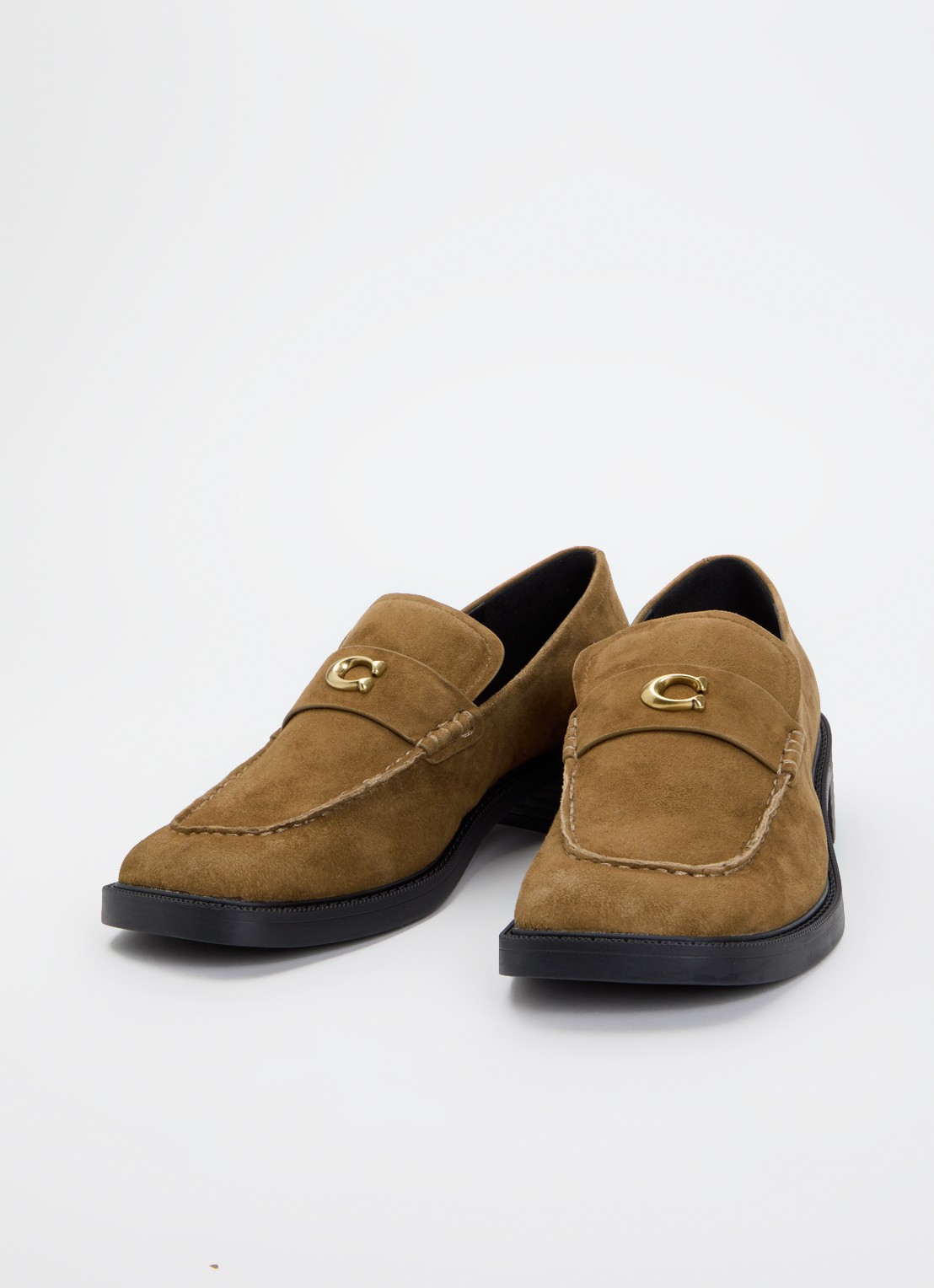 Coach Penny loafer van suède - detail 3 camel