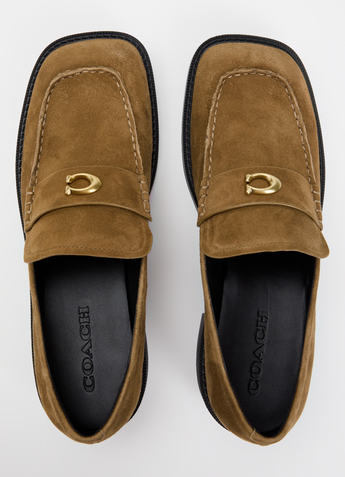 Coach Penny loafer van suède - detail 4 camel