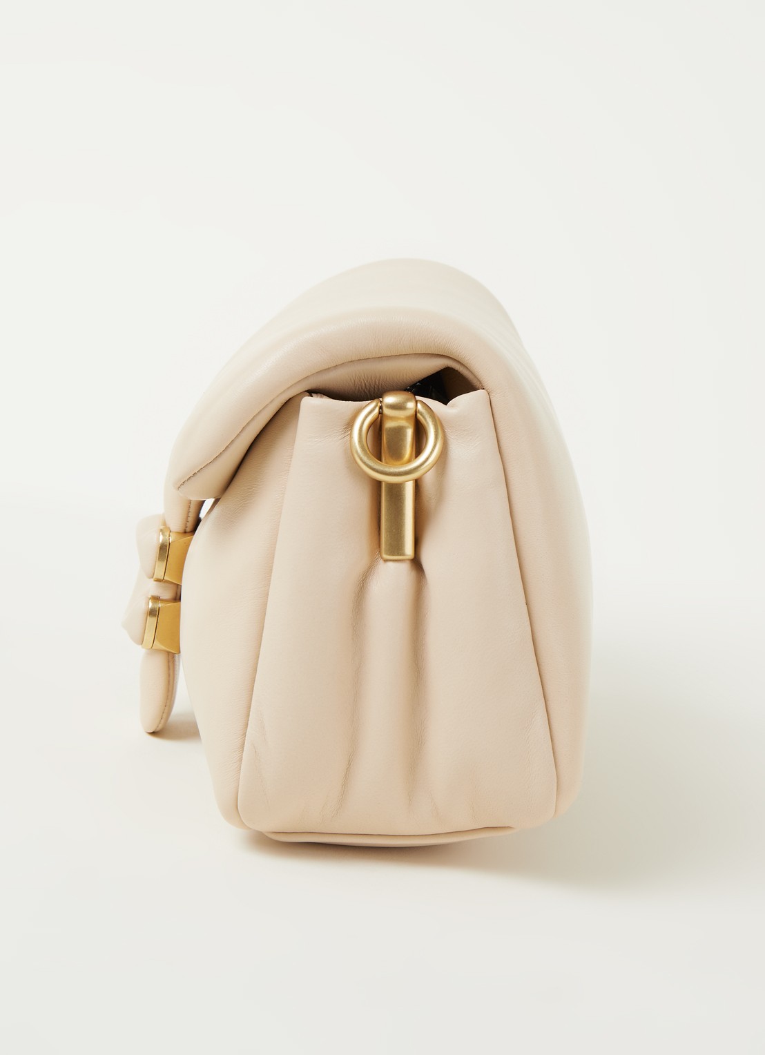 Coach Pillow Tabby 26 gewatteerde crossbodytas van leer - detail 2 creme