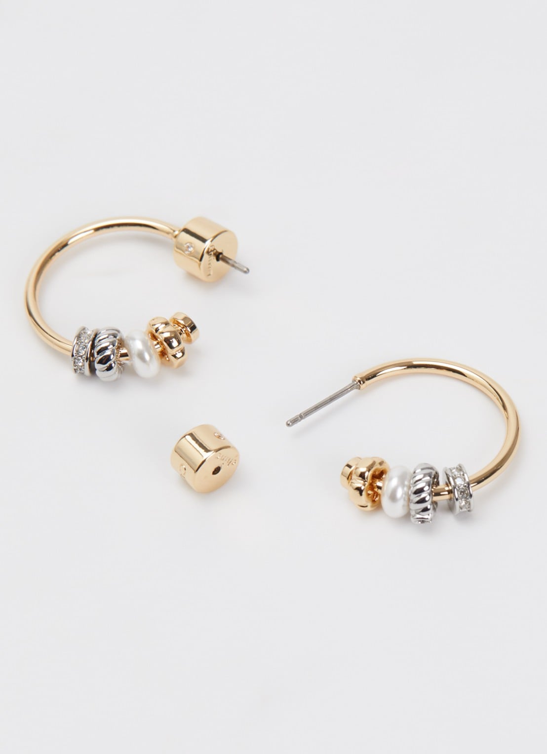 Coach Rondelle oorstekers met kristal - detail goud