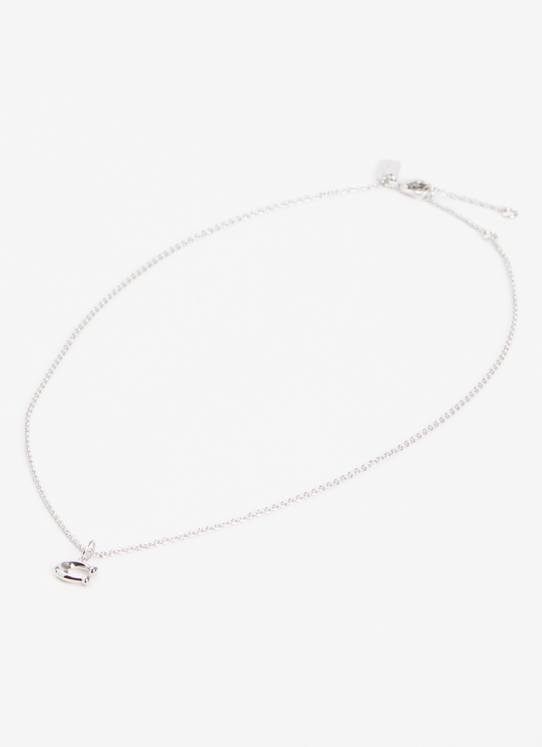 Coach Signature C ketting met hanger - detail 2 zilver