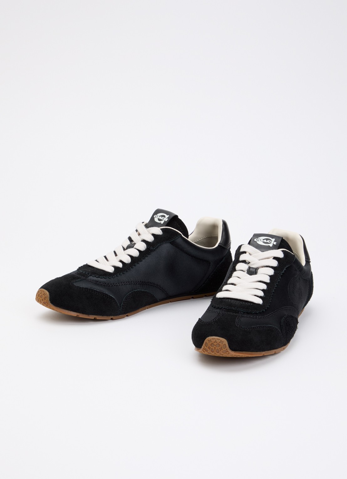 Coach Sneaker met details van suède - detail 2 zwart