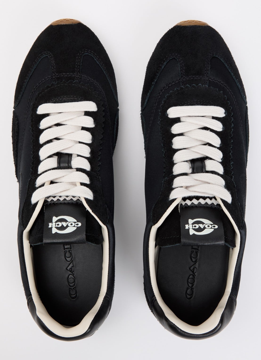 Coach Sneaker met details van suède - detail 3 zwart