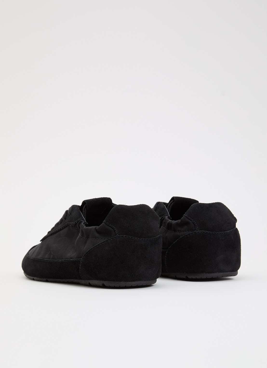 Coach Soft sneaker met suède details - achterkant 2 zwart