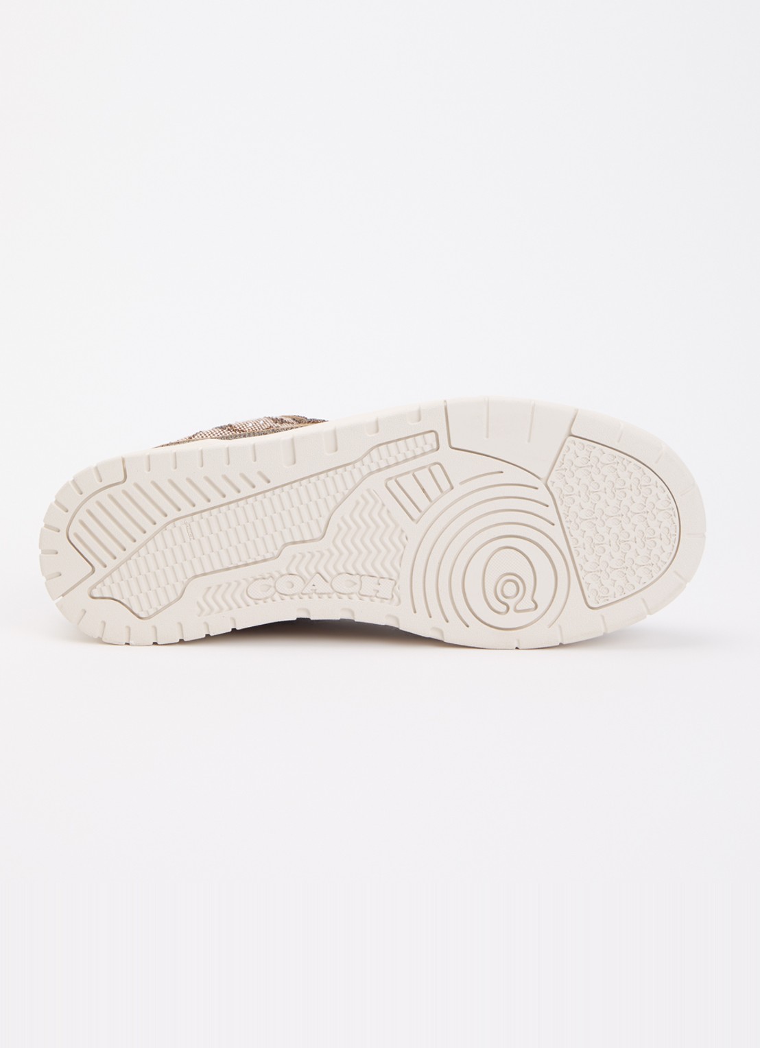 Coach Soho sneaker met logoprint en strass - detail 3 lichtbruin