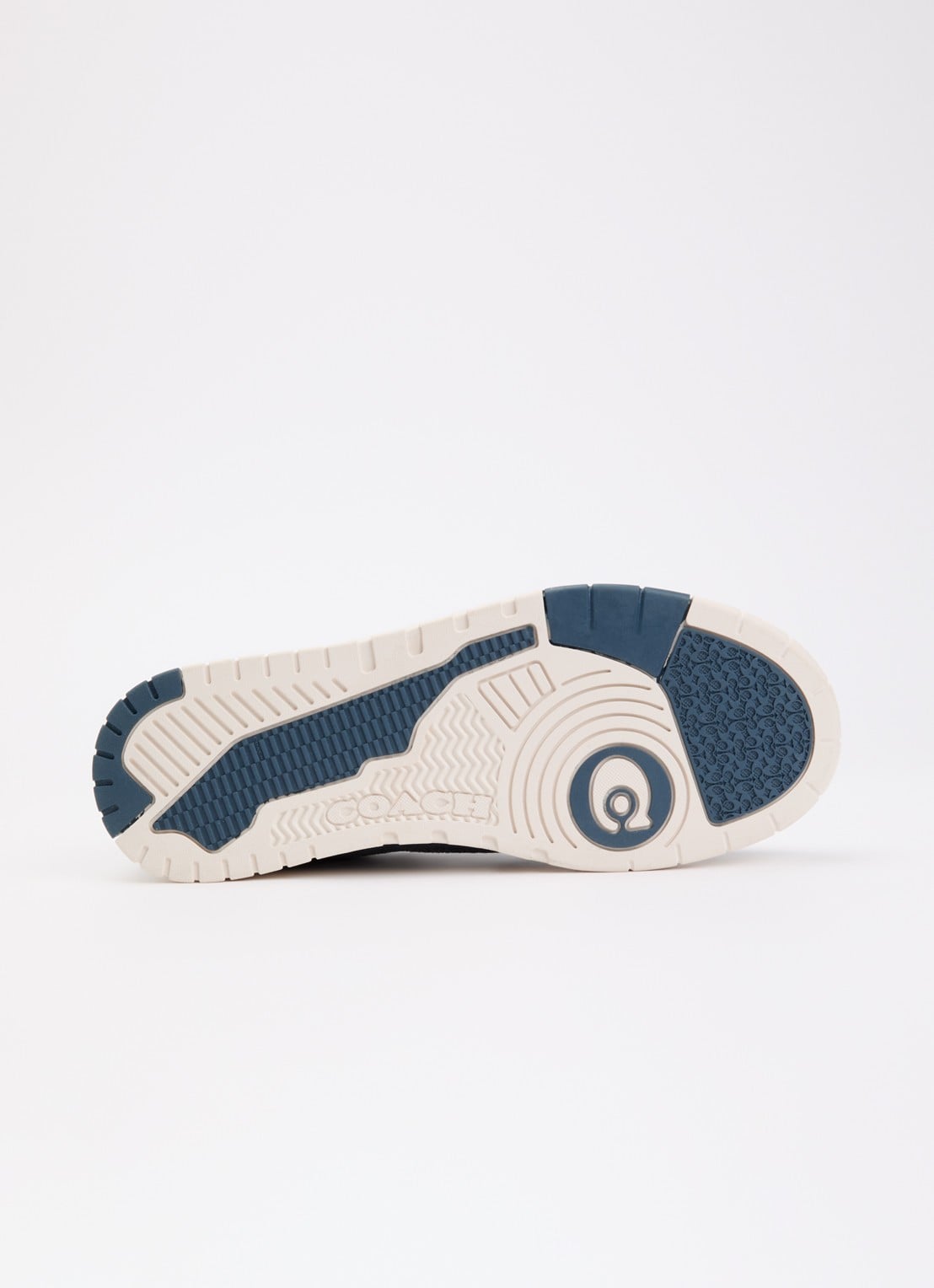 Coach Soho sneaker van denim met logo - detail 3 indigo