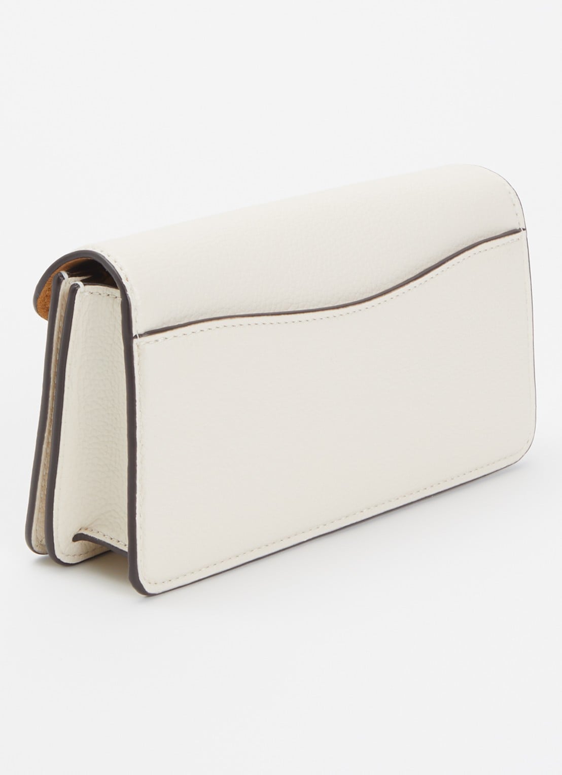Coach Tabby 19 clutch van leer met afneembare schouderriem - achterkant gebroken wit