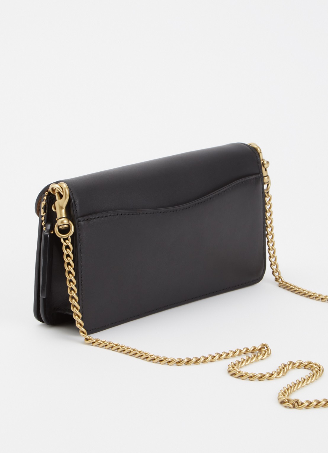 Coach Tabby 19 crossbody tas van leer met afneembare schouderriem - achterkant 2 zwart