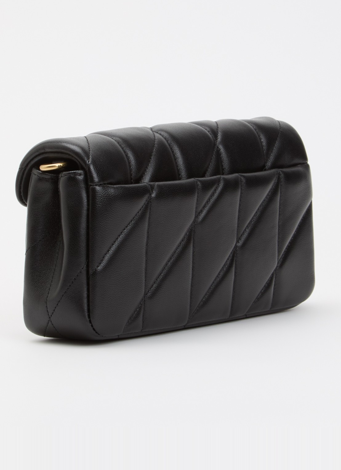 Coach Tabby 19 crossbodytas van leer met afneembare schouderriem - achterkant 4 zwart