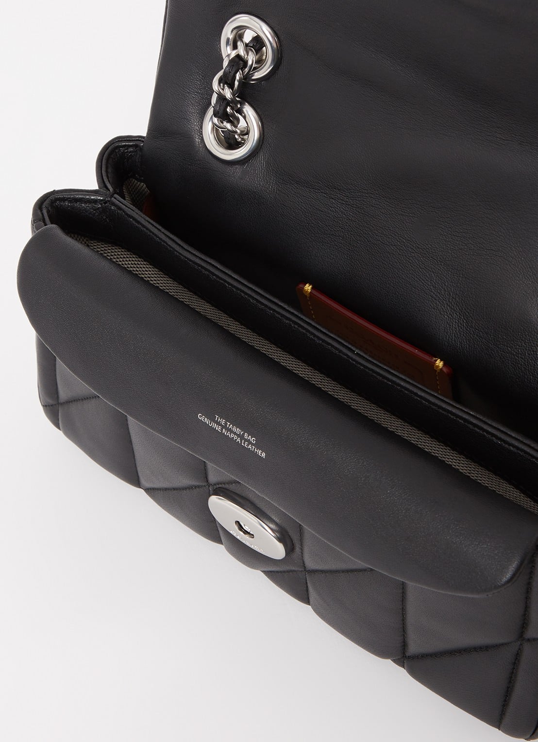 Coach Tabby 20 schoudertas van quilted schapenleer - detail 5 zwart