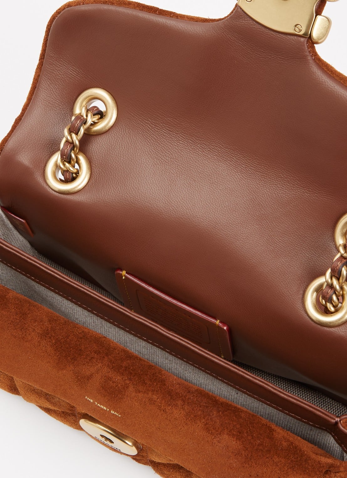 Coach Tabby 20 schoudertas van suède  - detail 6 bruin