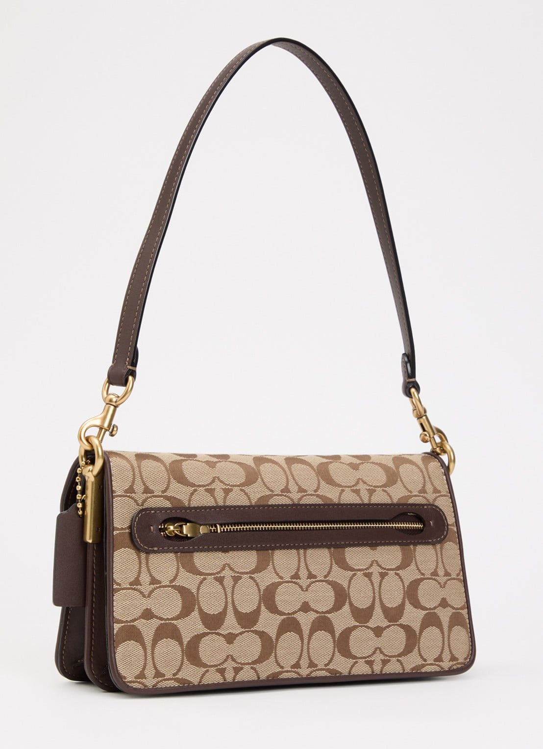 Coach Tabby 26 schoudertas met logoprint - achterkant 5 beige