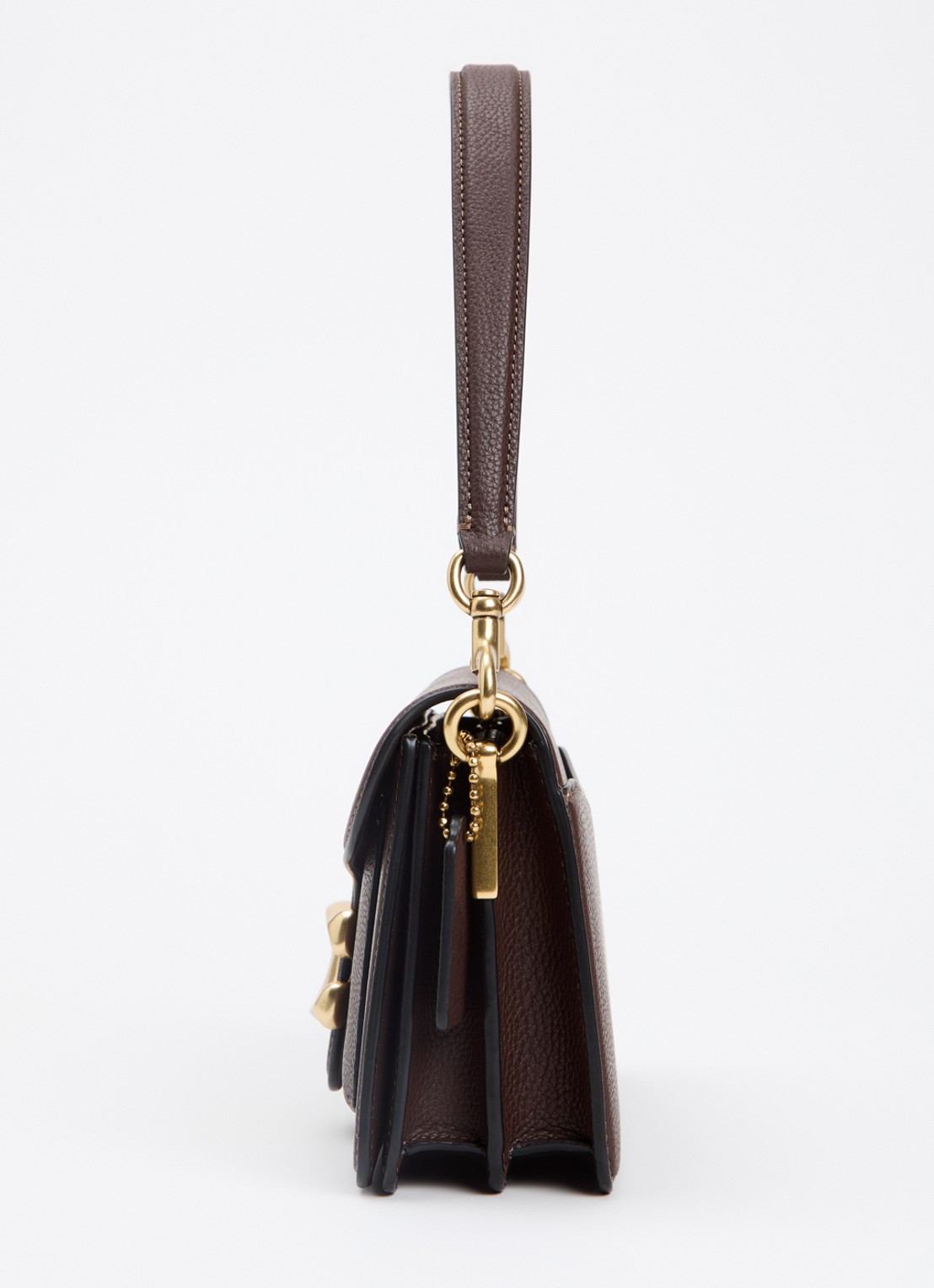 Coach Tabby 26 schoudertas van leer met afneembare schouderriem - detail 6 donkerbruin