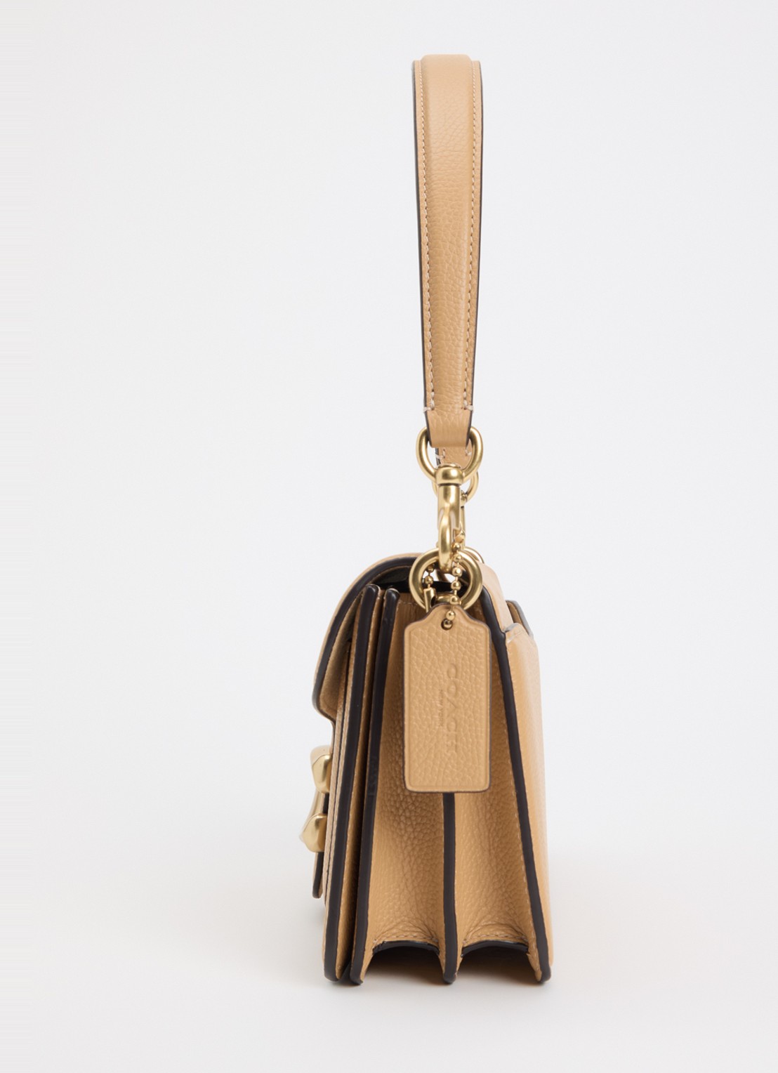 Coach Tabby 26 schoudertas van leer met afneembare schouderriem - detail 5 geel