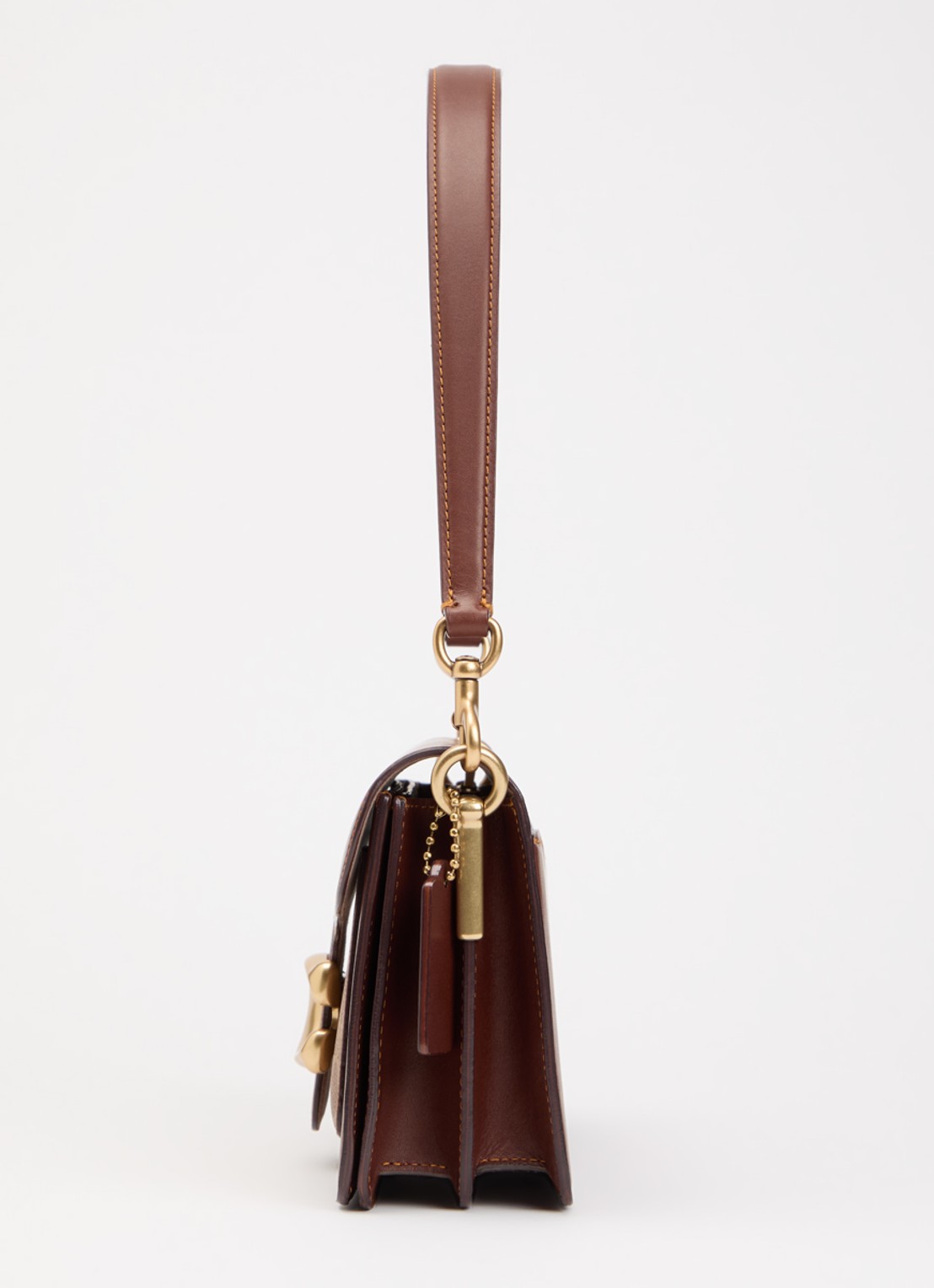 Coach Tabby 26 schoudertas van leer met afneembare schouderriem - detail 4 hazelnootbruin