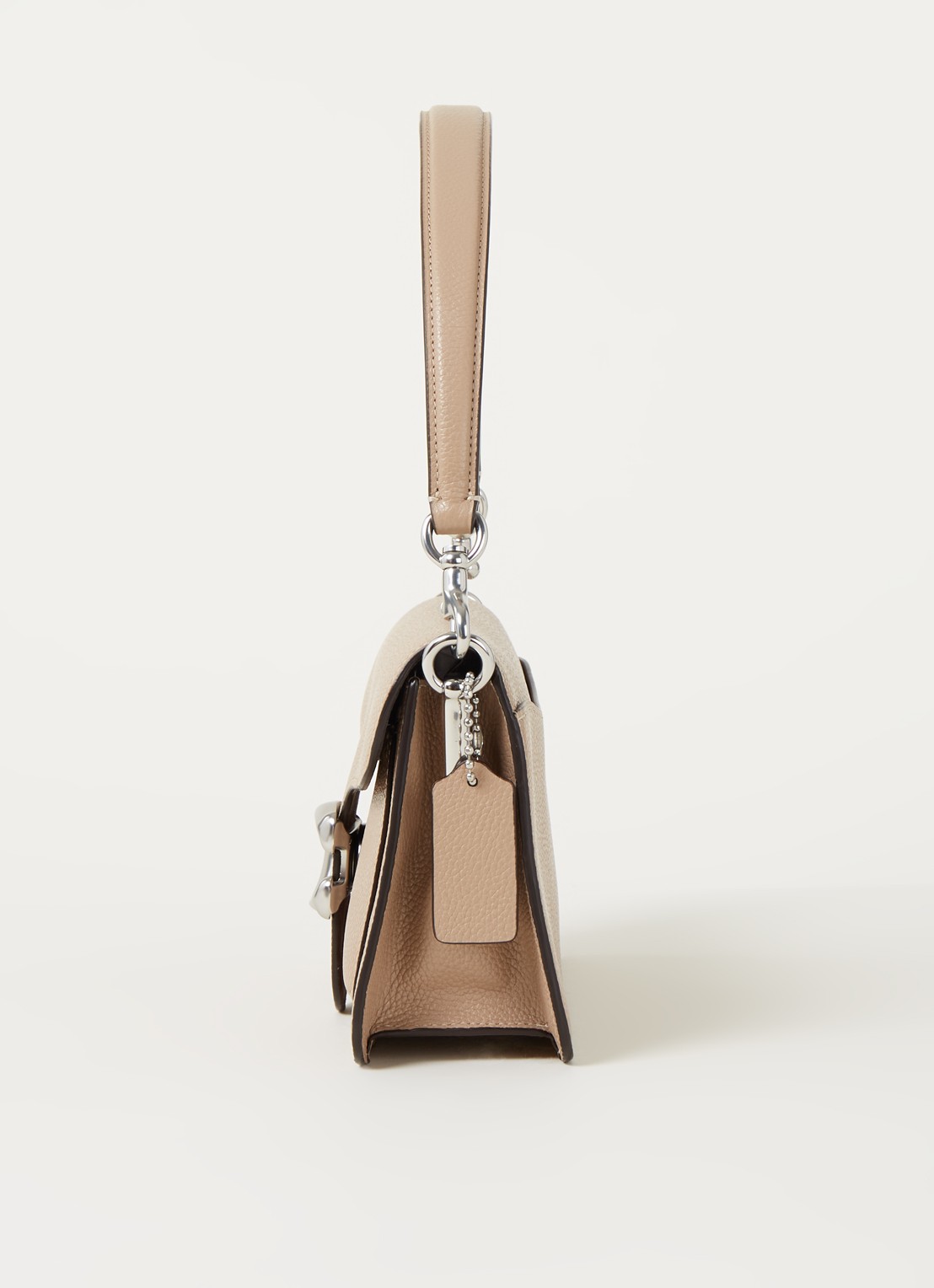 Coach Tabby 26 schoudertas van leer - detail 2 donkerbeige