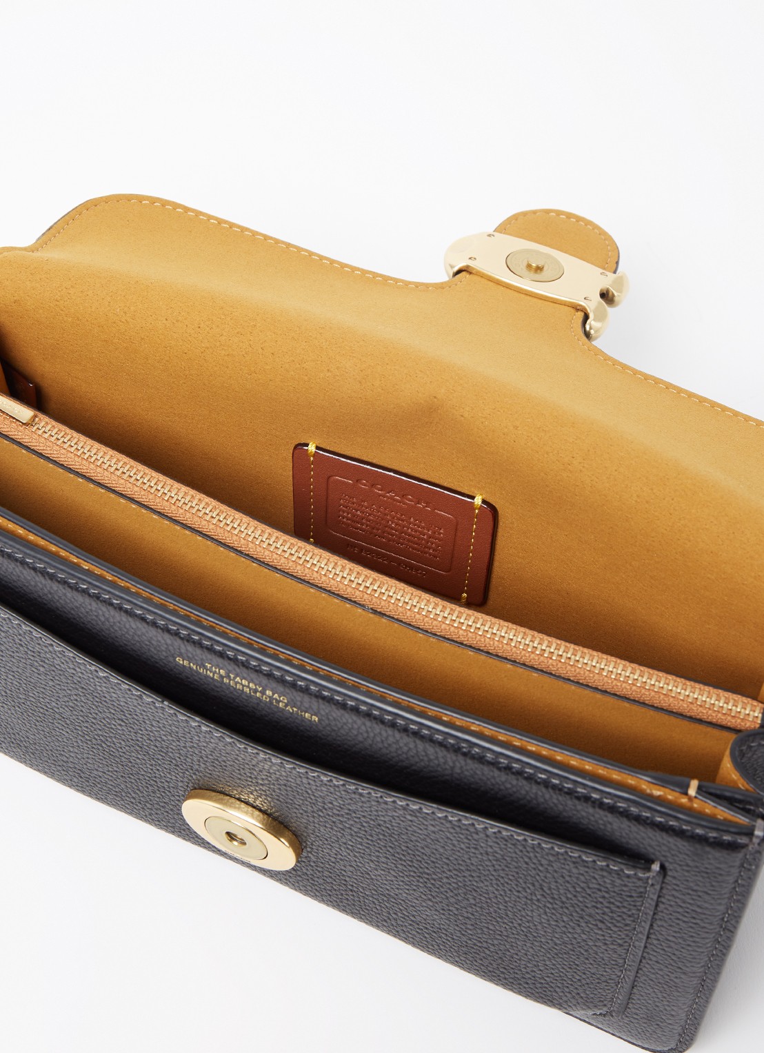 Coach Tabby 26 schoudertas van leer - detail 5 zwart