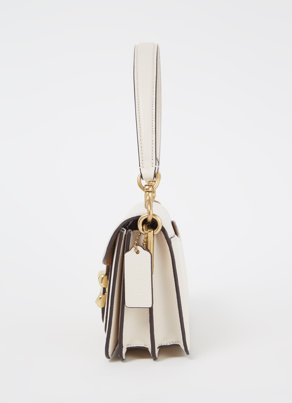 Coach Tabby 26 schoudertas van leer - detail 2 creme