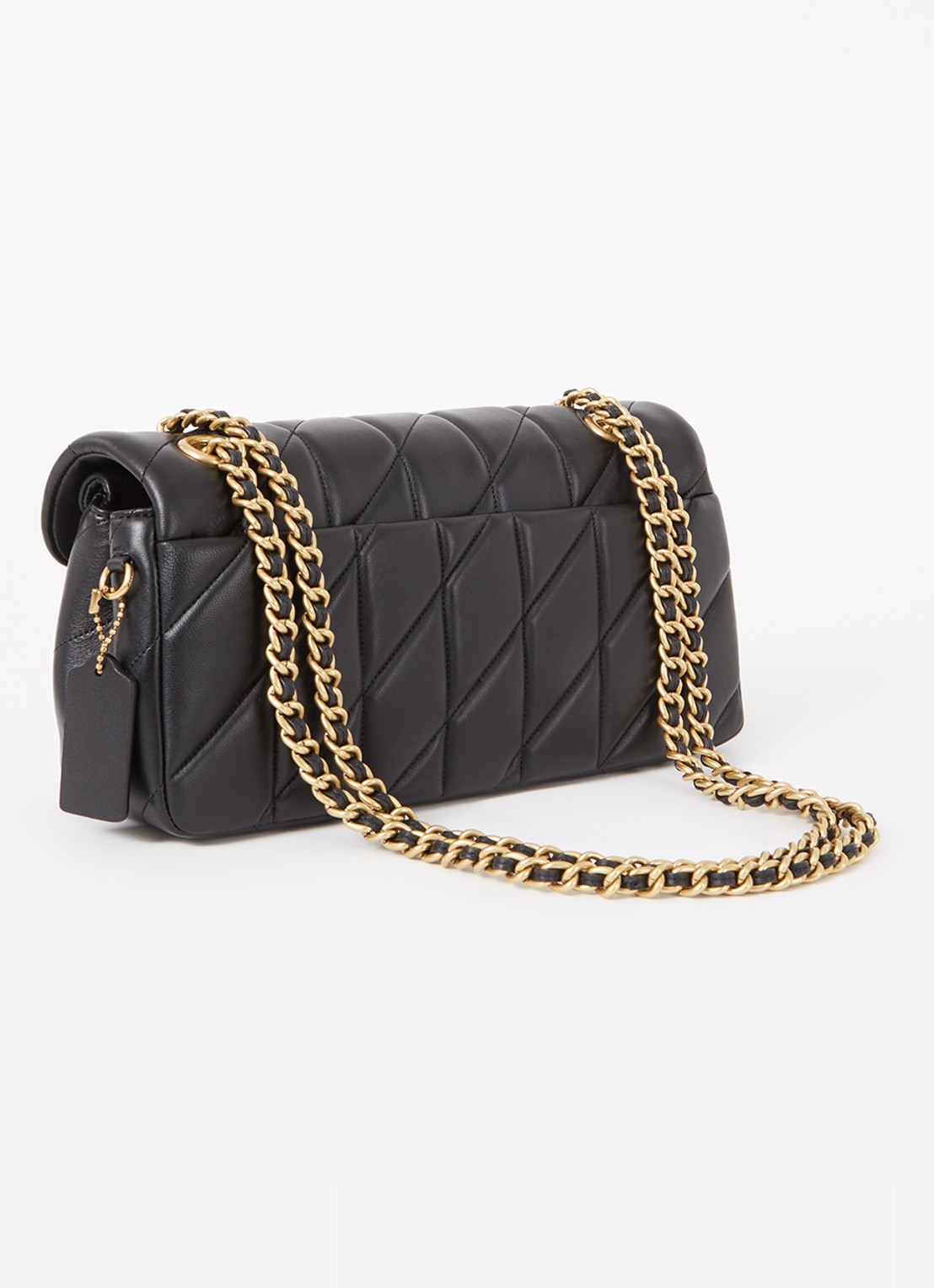 Coach Tabby 26 schoudertas van quilted leer - achterkant 4 zwart