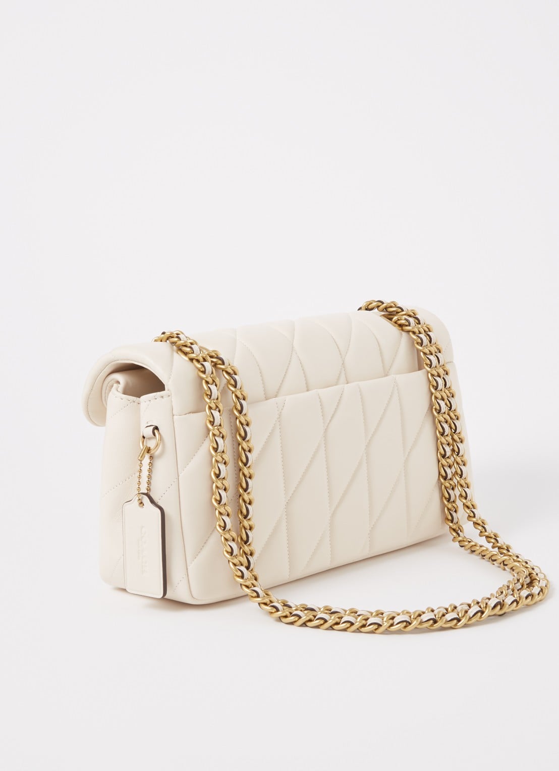 Coach Tabby 26 schoudertas van quilted leer - achterkant 6 creme