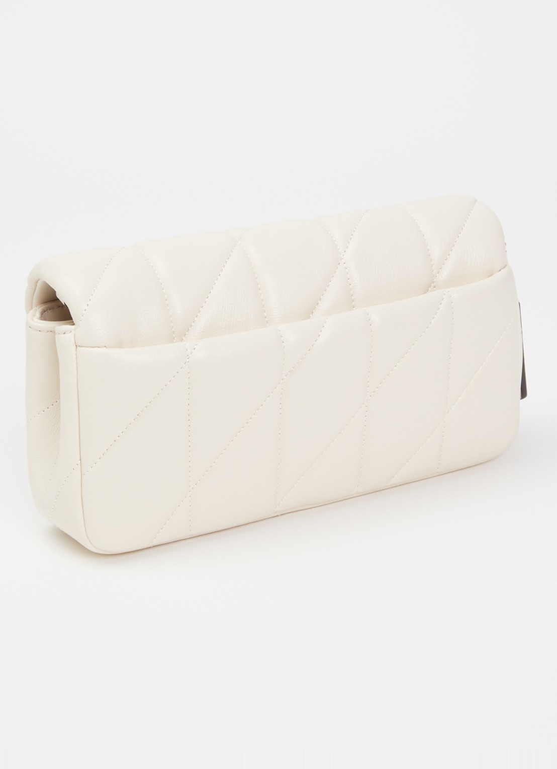 Coach Tabby Chain 19 crossbodytas van leer - achterkant 2 gebroken wit