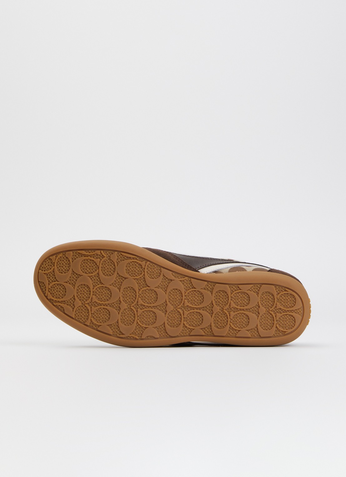 Coach Track sneaker met details van suède - detail 4 bruin