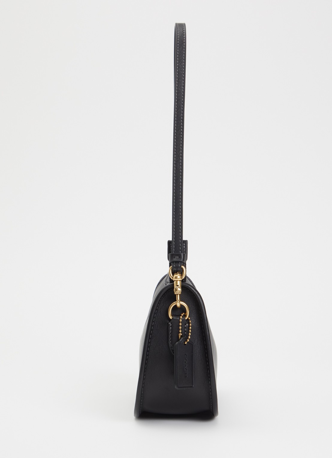Coach Waverly schoudertas van leer met afneembare schouderriem - detail 3 zwart