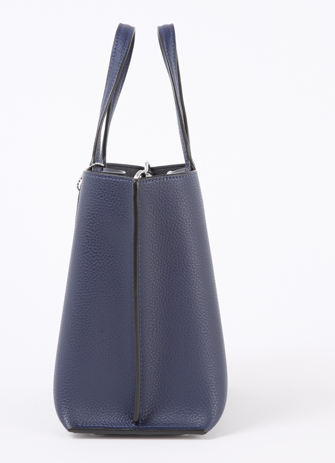Coach Willow 24 handtas van leer met afneembare schouderriem - detail 5 donkerblauw
