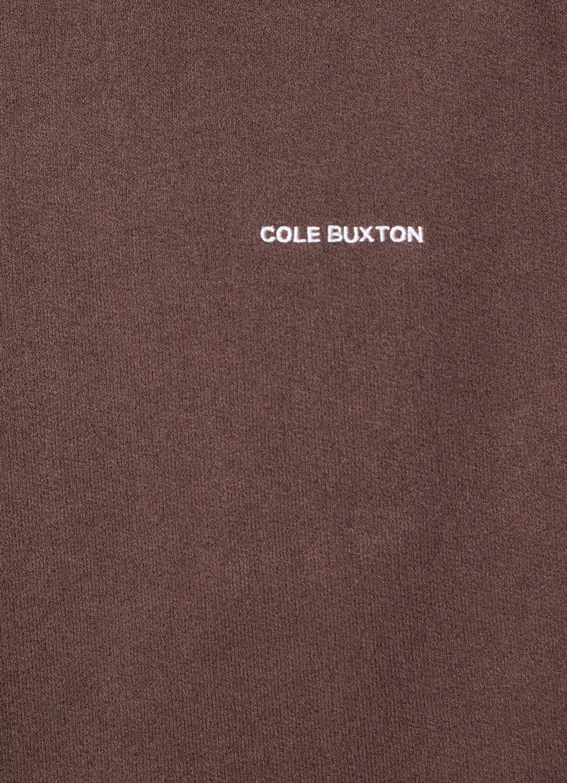 Cole Buxton Hoodie met logo - detail 6 bruin