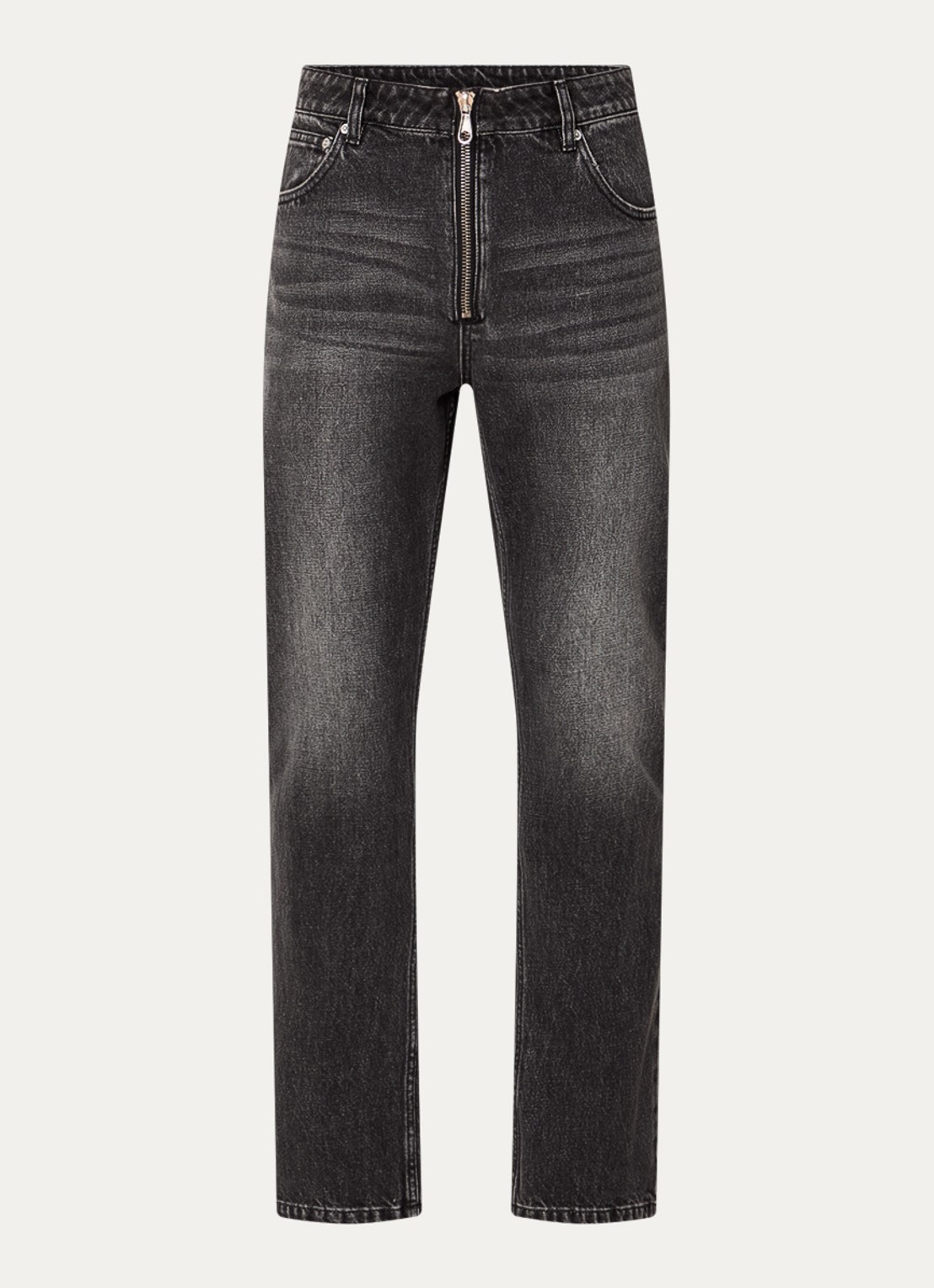 Cole Buxton Jonny straight leg jeans met steekzakken - voorkant 4 antraciet