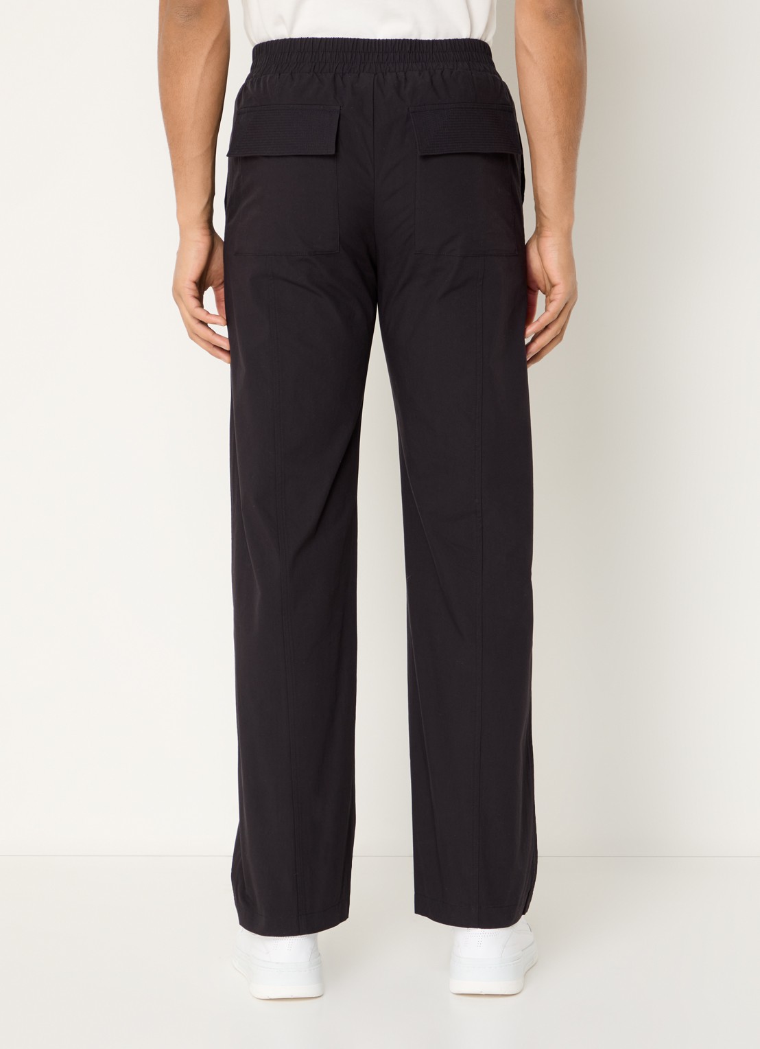 Cole Buxton Straight fit cargobroek met steekzakken  - achterkant 5 zwart