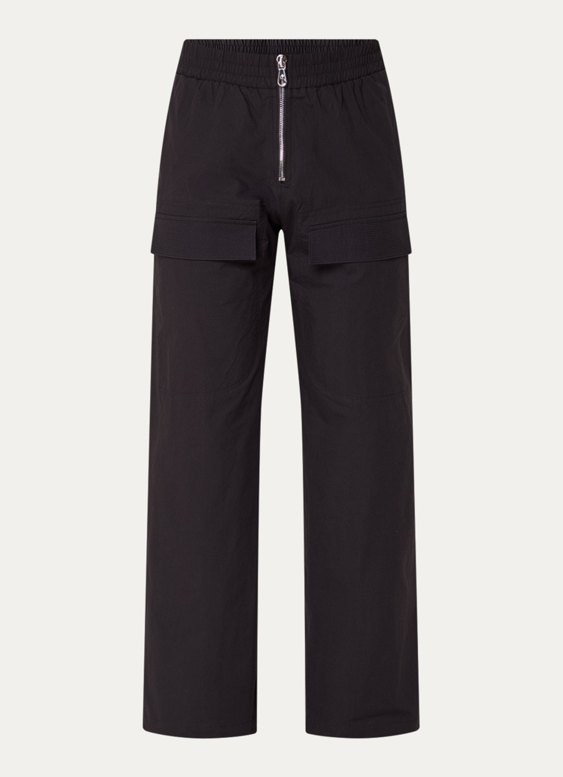 Cole Buxton Straight fit cargobroek met steekzakken  - voorkant 3 zwart