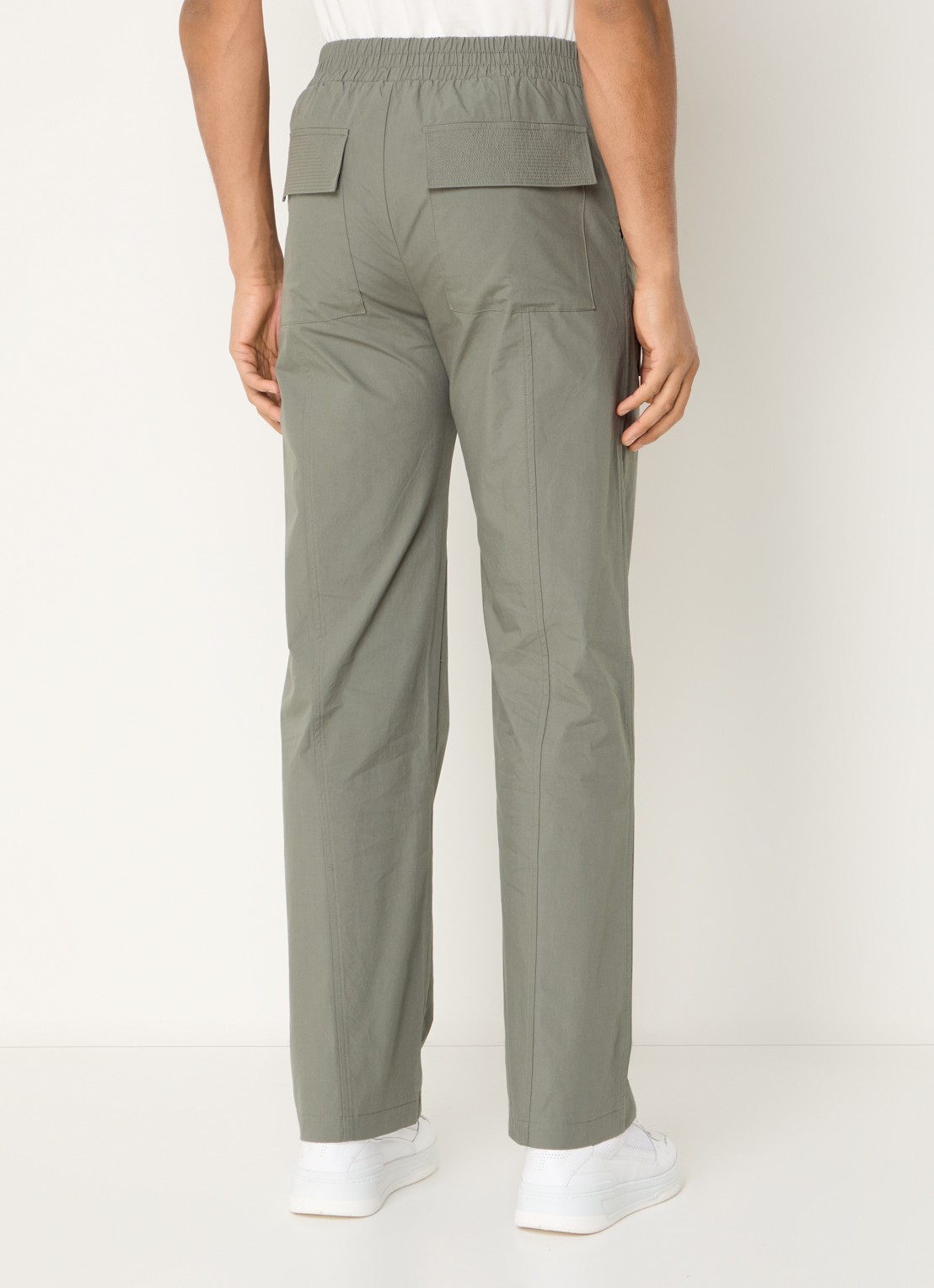 Cole Buxton Straight fit cargobroek met steekzakken  - achterkant 5 khaki