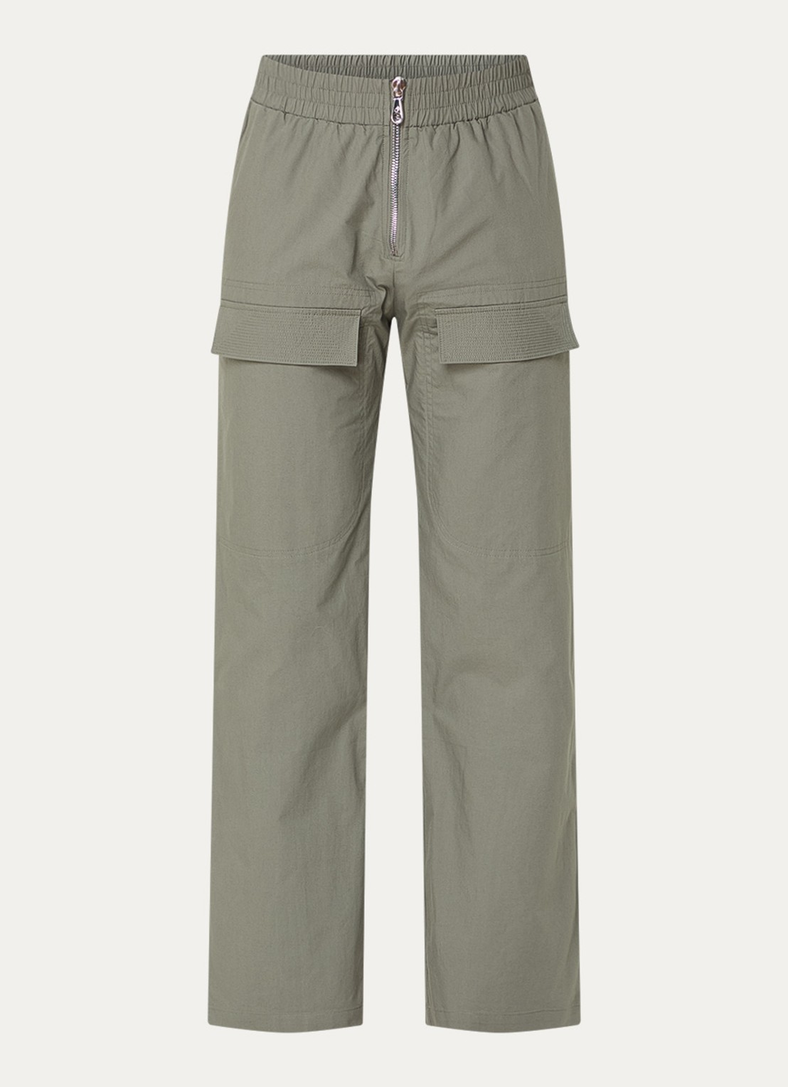 Cole Buxton Straight fit cargobroek met steekzakken  - voorkant 3 khaki