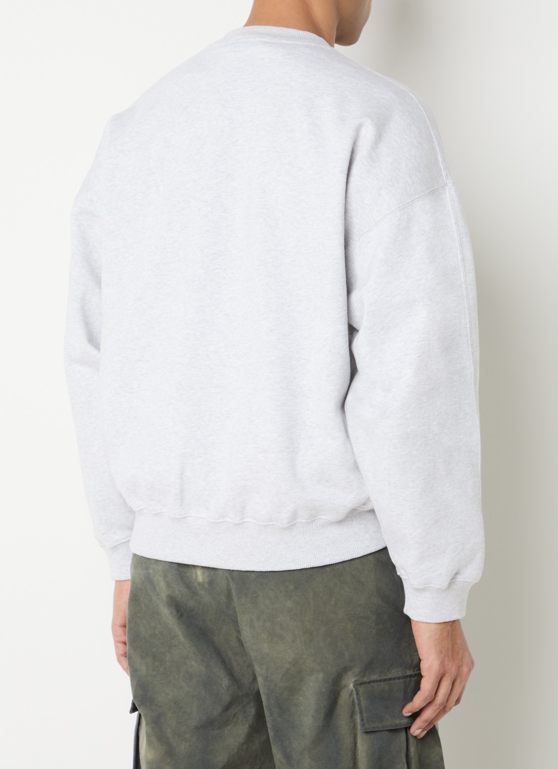 Cole Buxton Sweater met logoprint - achterkant 4 lichtgrijs