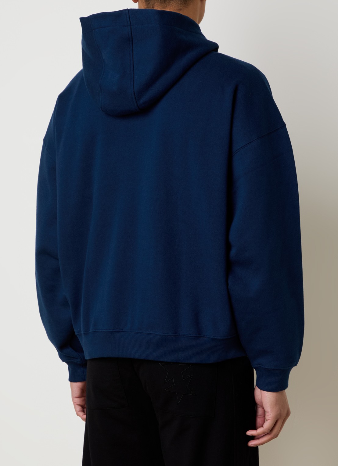 Cole Buxton Sweatvest met capuchon en steekzakken  - achterkant 6 donkerblauw