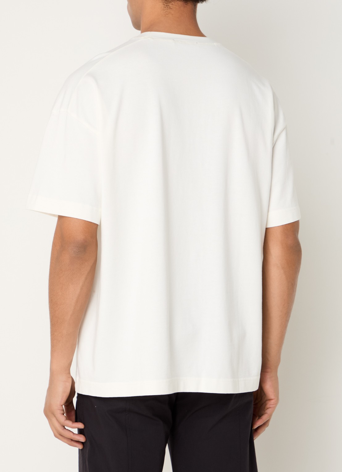 Cole Buxton T-shirt met logoborduring - achterkant 4 wit