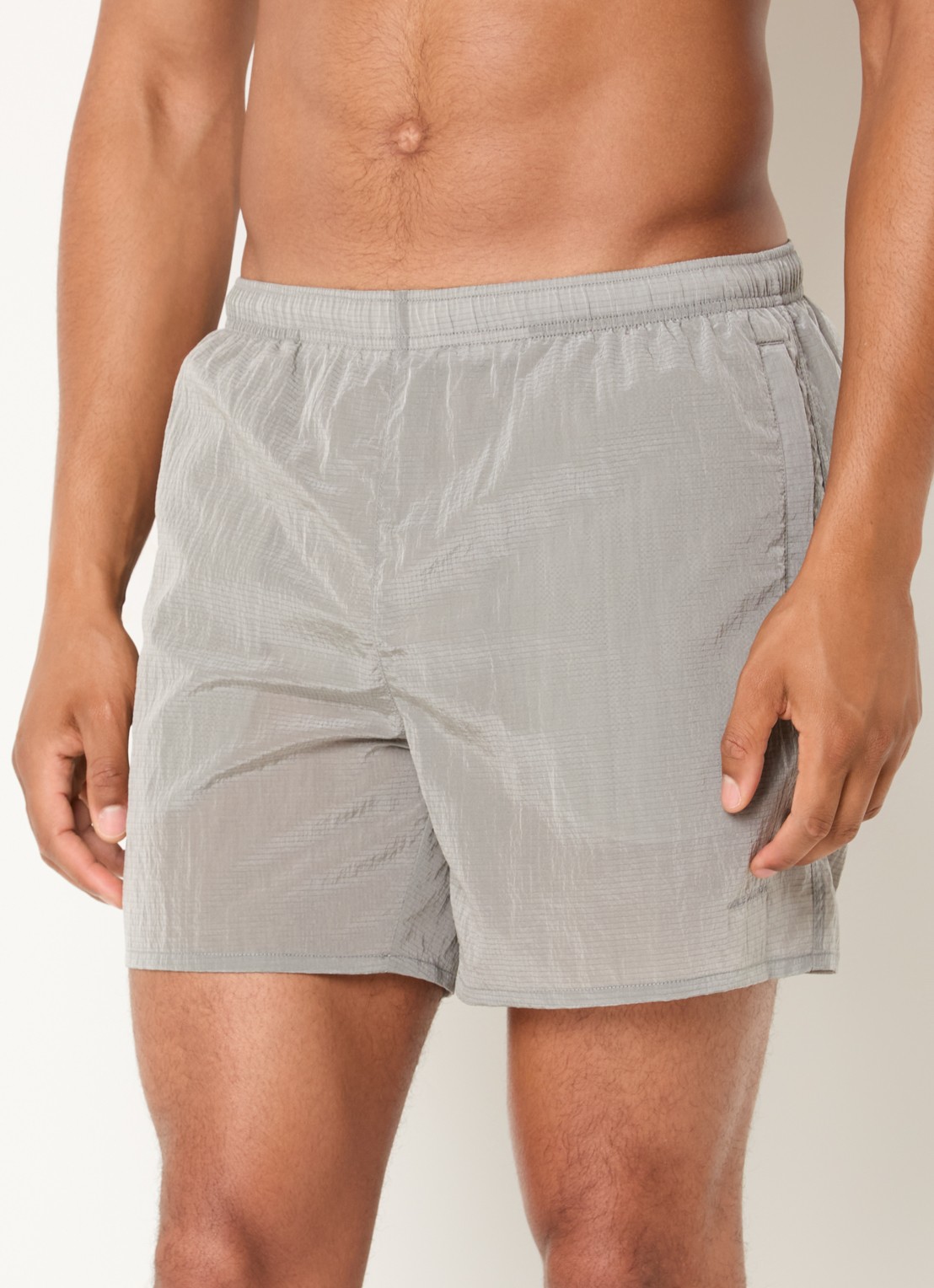 Cole Buxton Zwemshort met ritszakken - detail lichtgrijs
