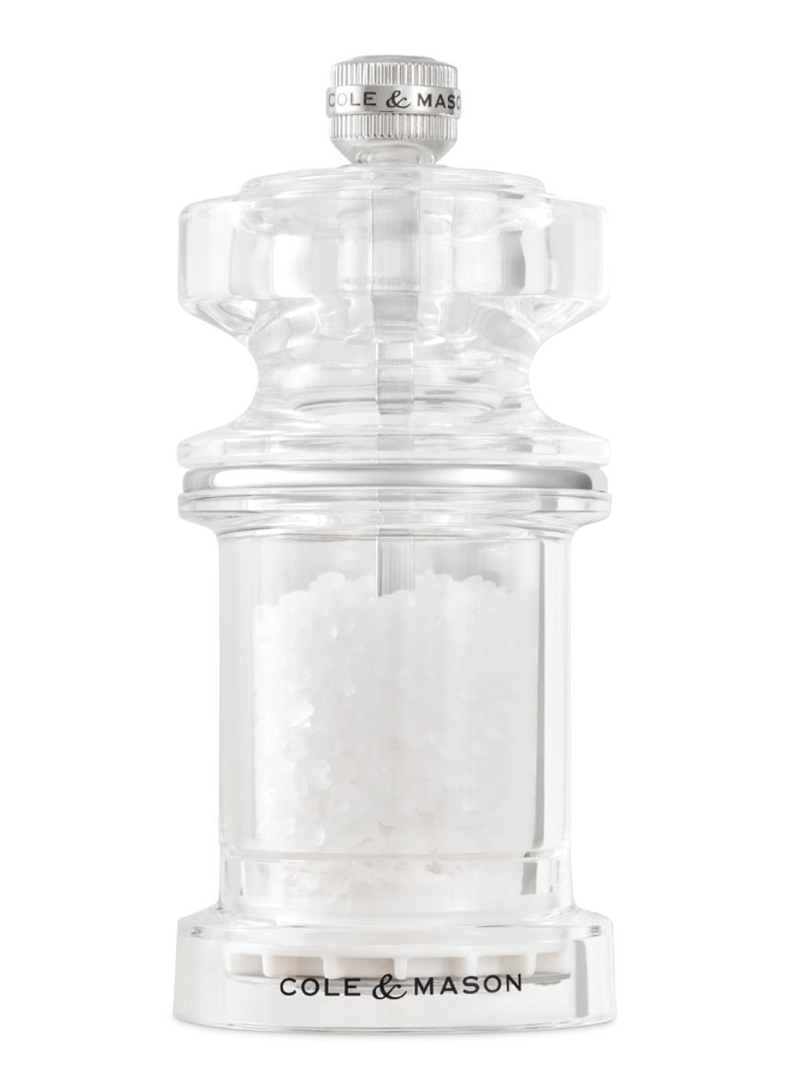 Cole & Mason 675 zoutmolen 11,8 cm - voorkant transparant