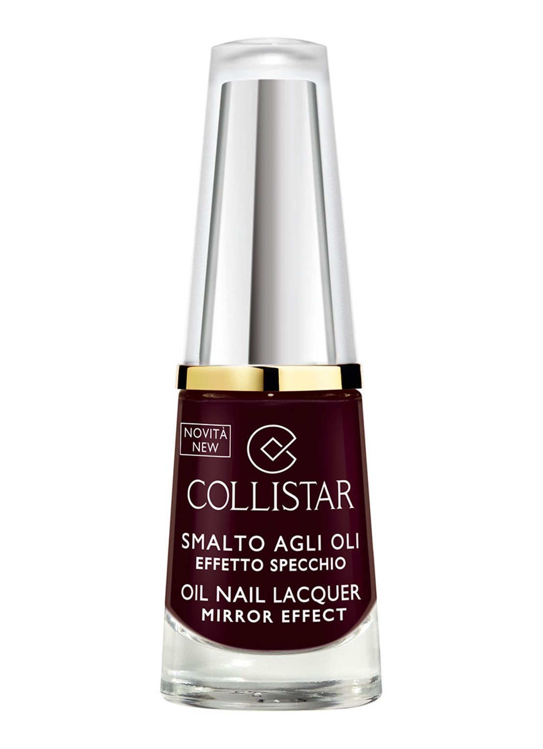 Collistar Oil Nail Lacquer Mirror Effect - nagellak - voorkant 312 blackberry