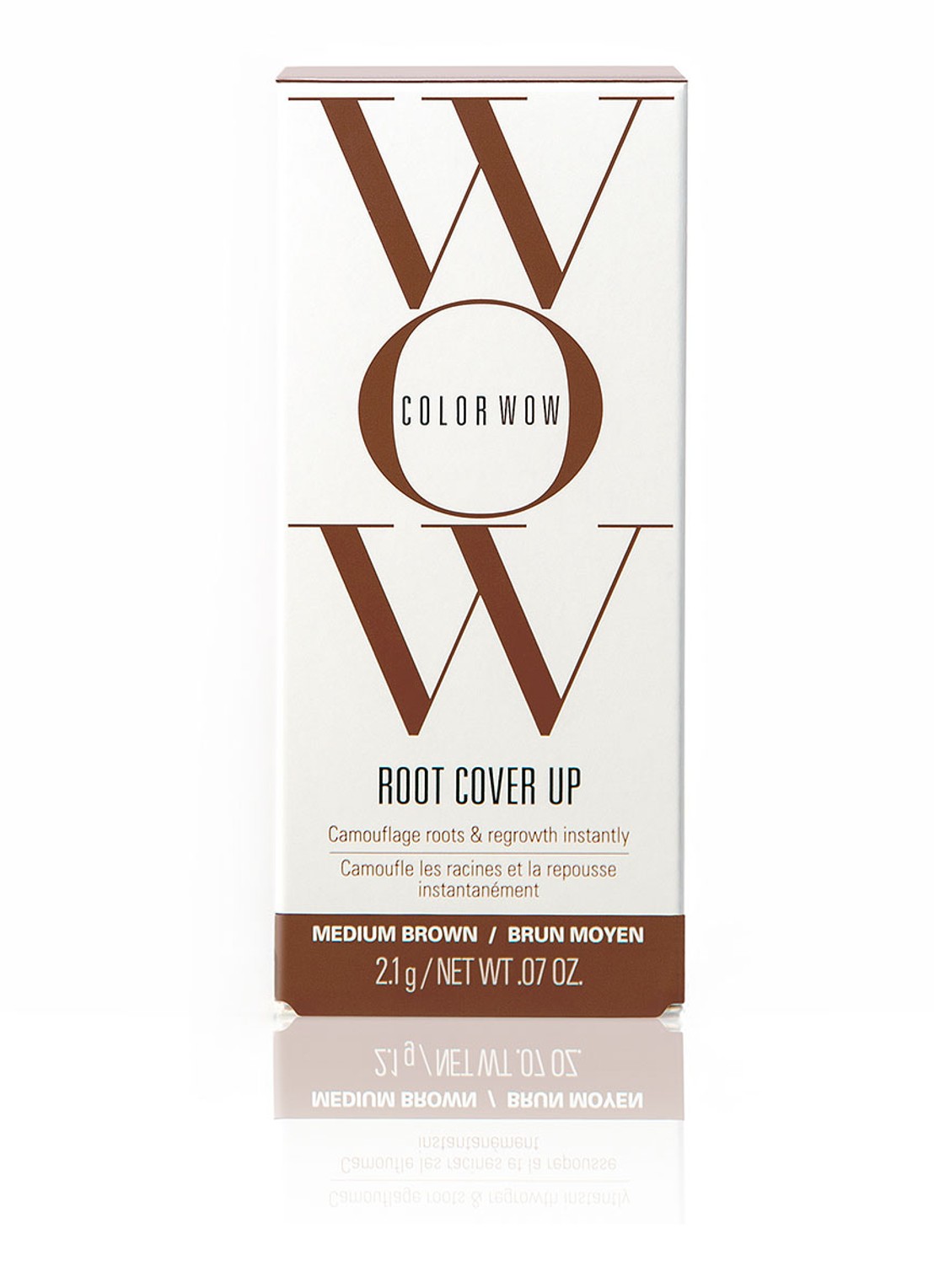 Color Wow Root Cover Up - uitgroei poeder - voorkant 5 medium brown